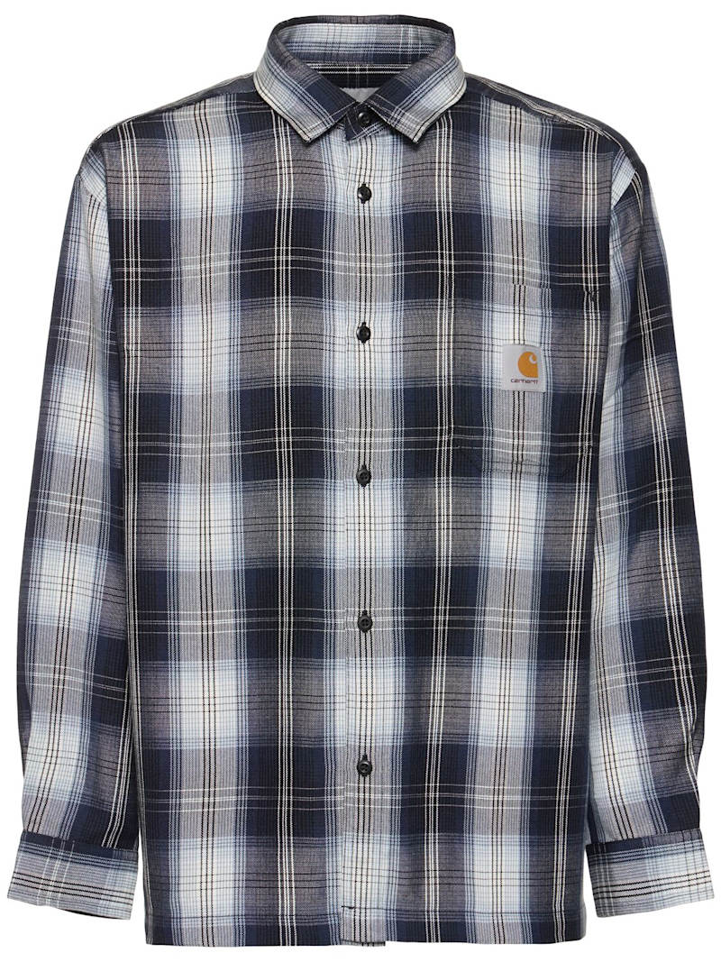 Blanton loose fit格纹衬衫