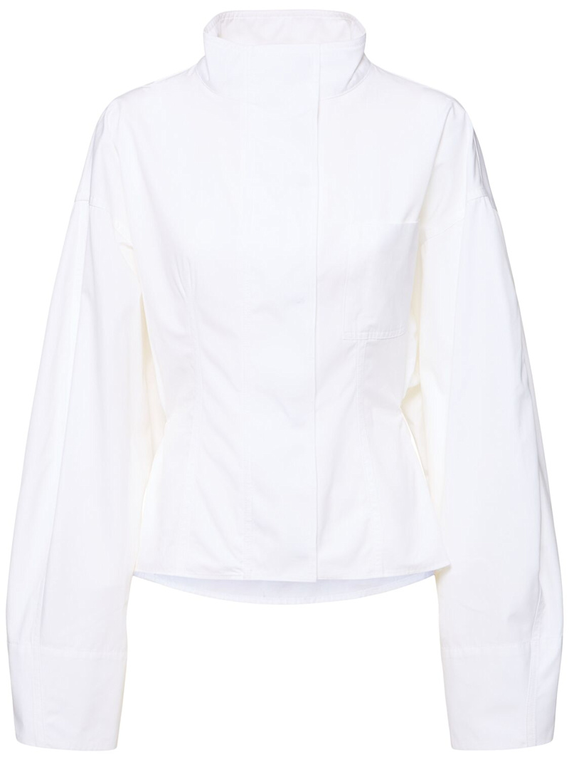 La Chemise Ciro背面纽扣府绸衬衫