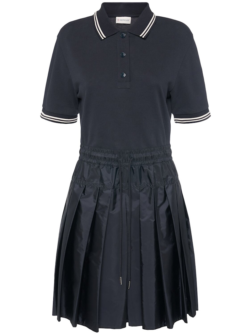 Cotton piquet short dress