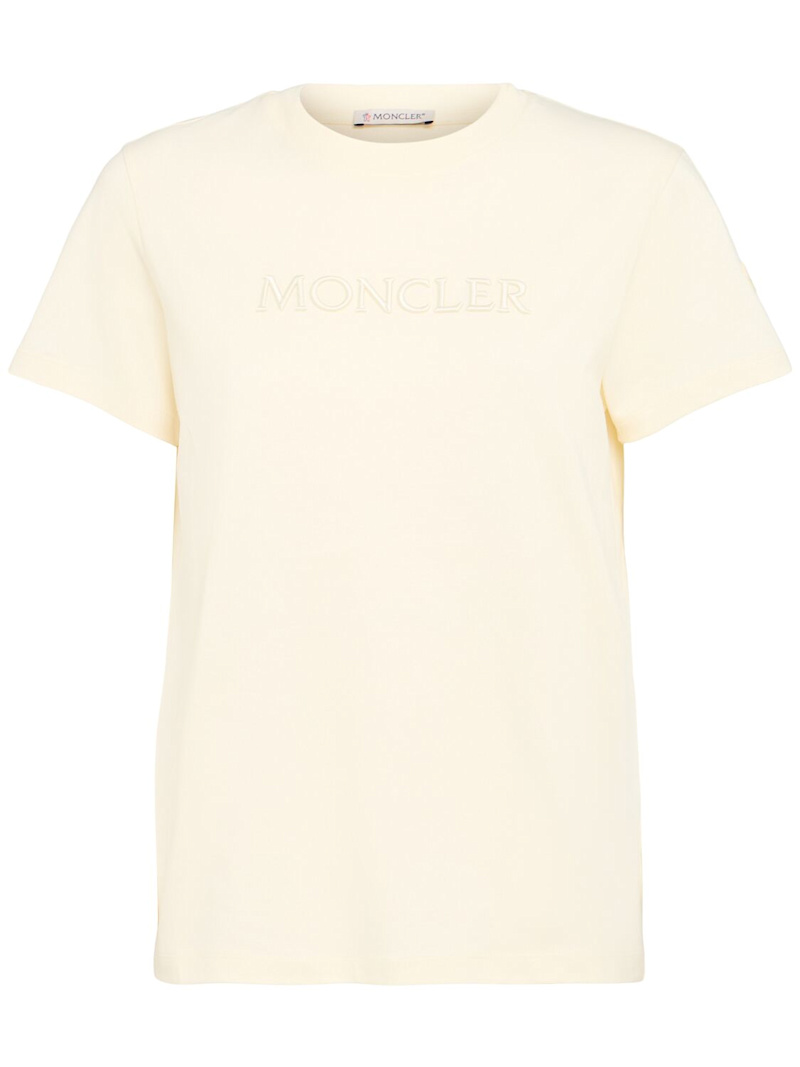 Embroidered logo cotton t-shirt