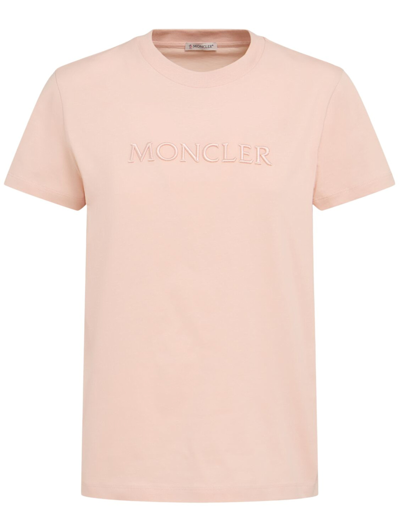 Embroidered logo cotton t-shirt