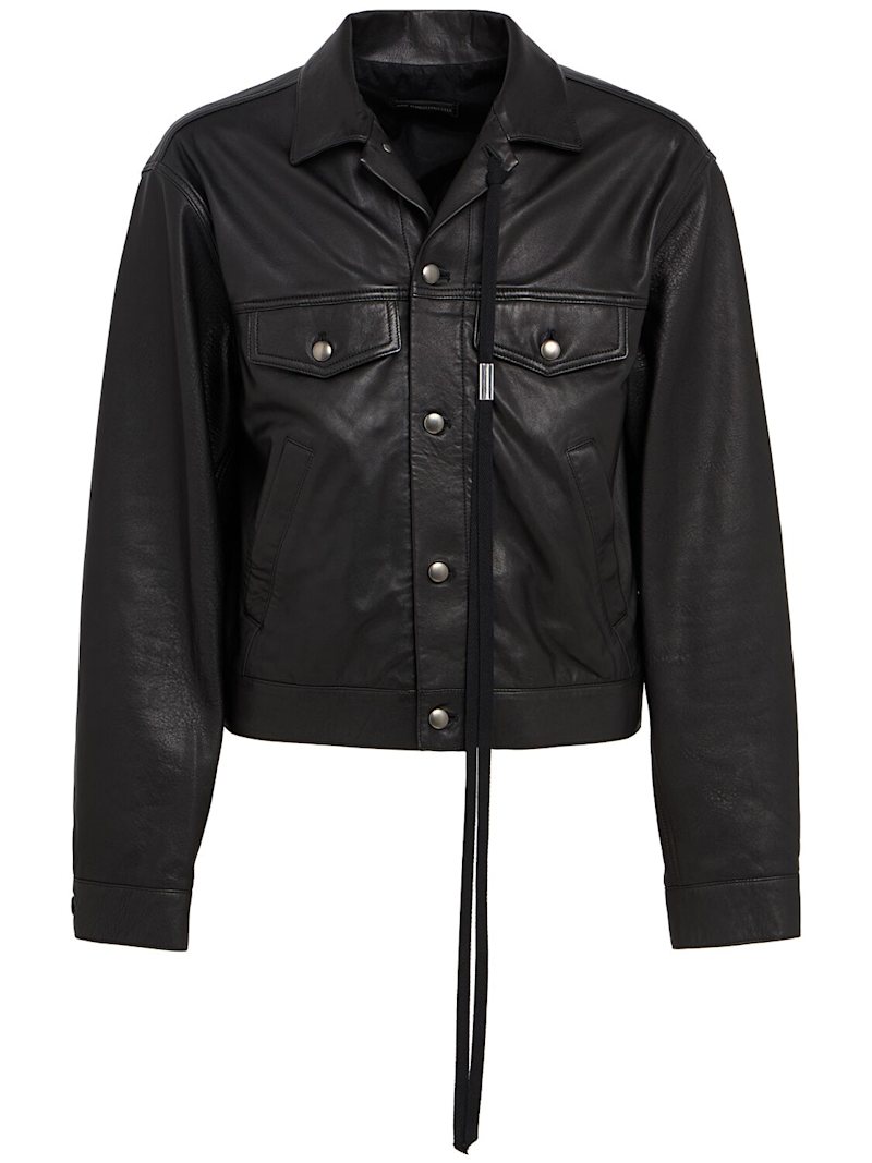 Raf 5-pocket Standard Leather Jacket - Ann Demeulemeester - Men