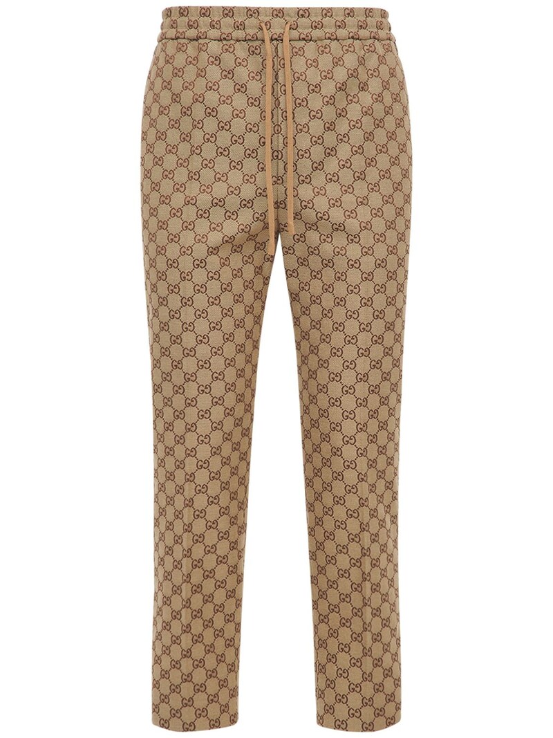 gucci gg canvas jogging pant