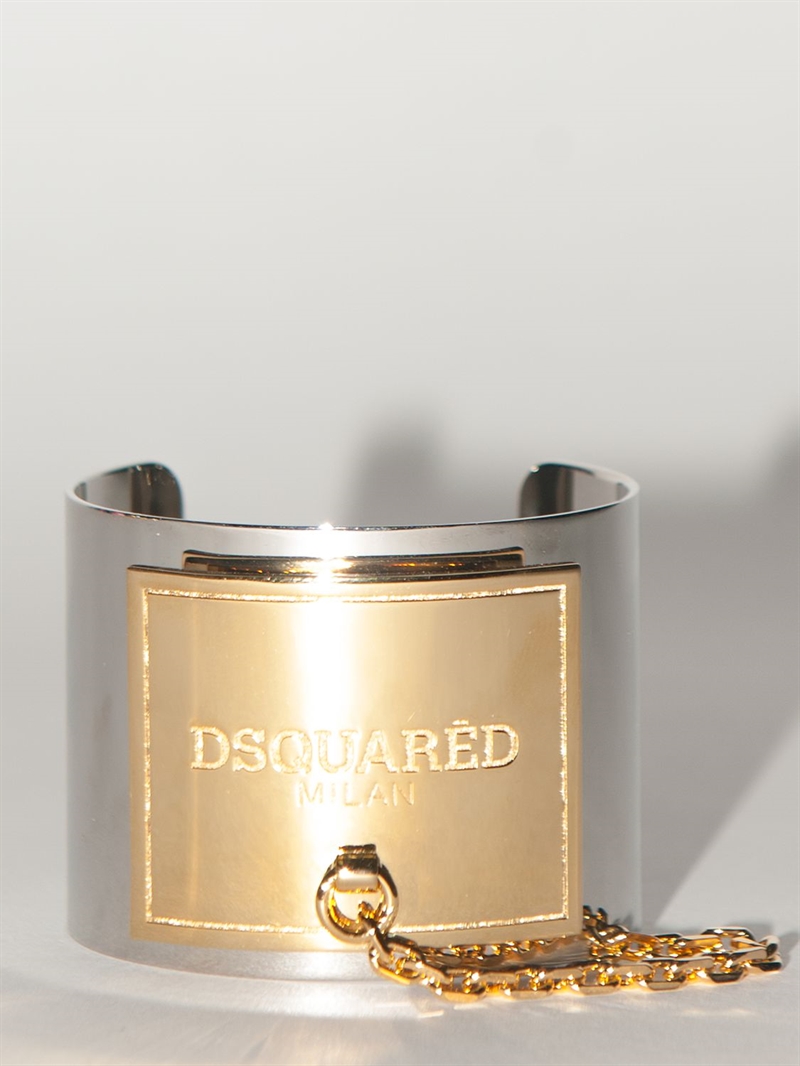 Dsquared2 Bracelet Rigide En Laiton lvr Exclusive Argent Or 