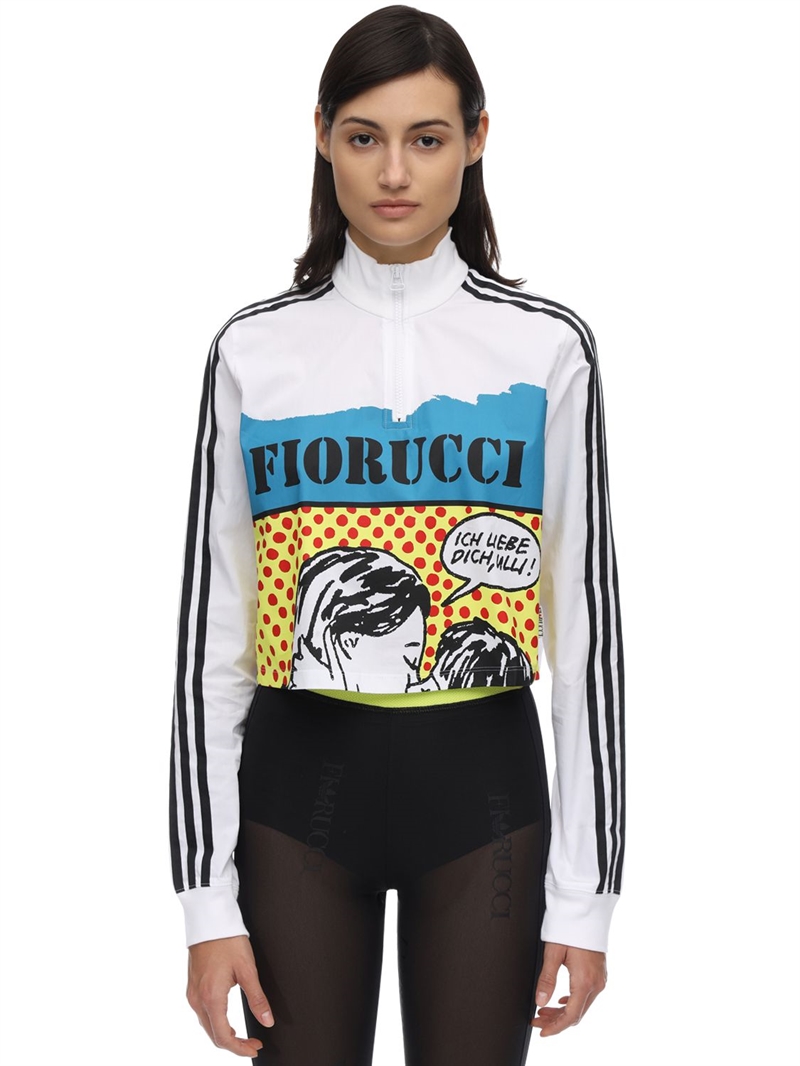 Adidas Originals - Fiorucci cropped track top - | Luisaviaroma