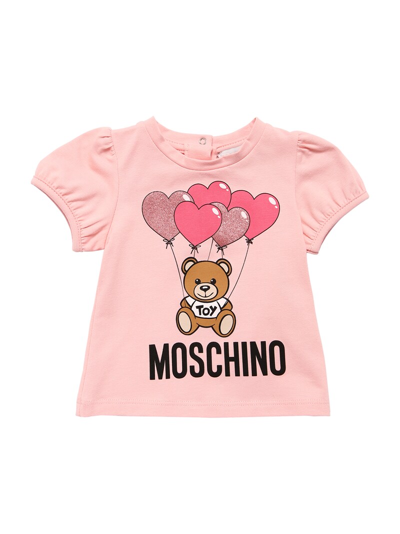 Moschino - Toy print cotton jersey t-shirt - | Luisaviaroma