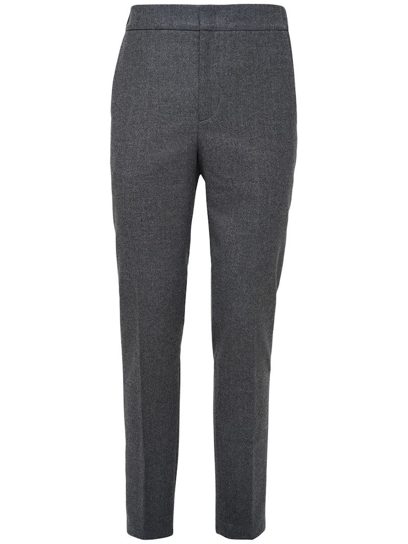 Loro Piana - 17cm flannel wool & cashmere pants - Grey | Luisaviaroma