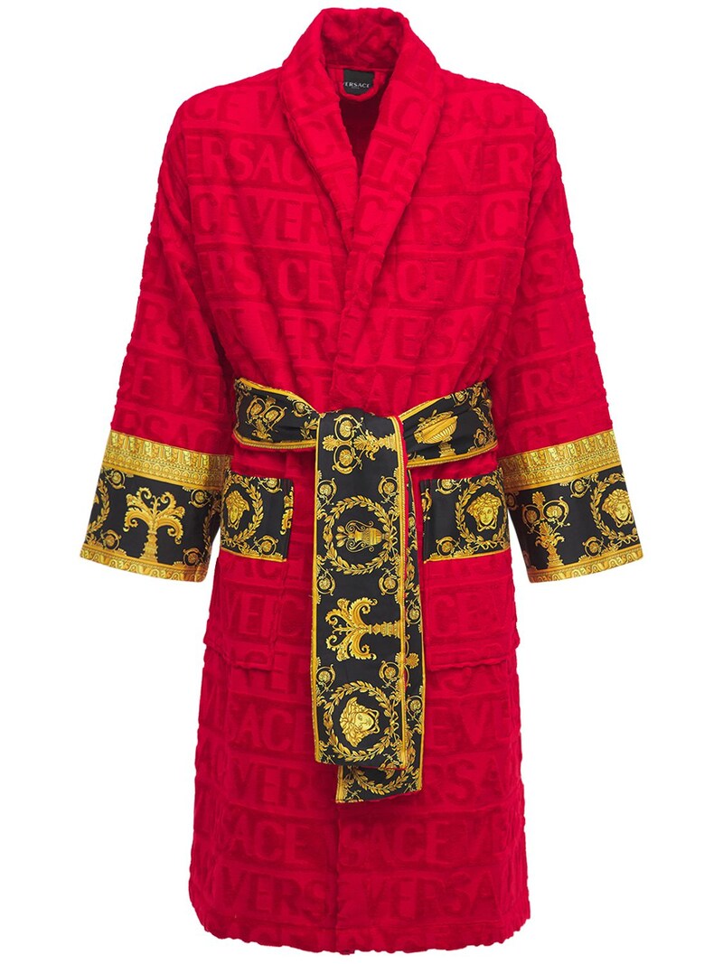Versace - Barocco & robe bathrobe - | Luisaviaroma