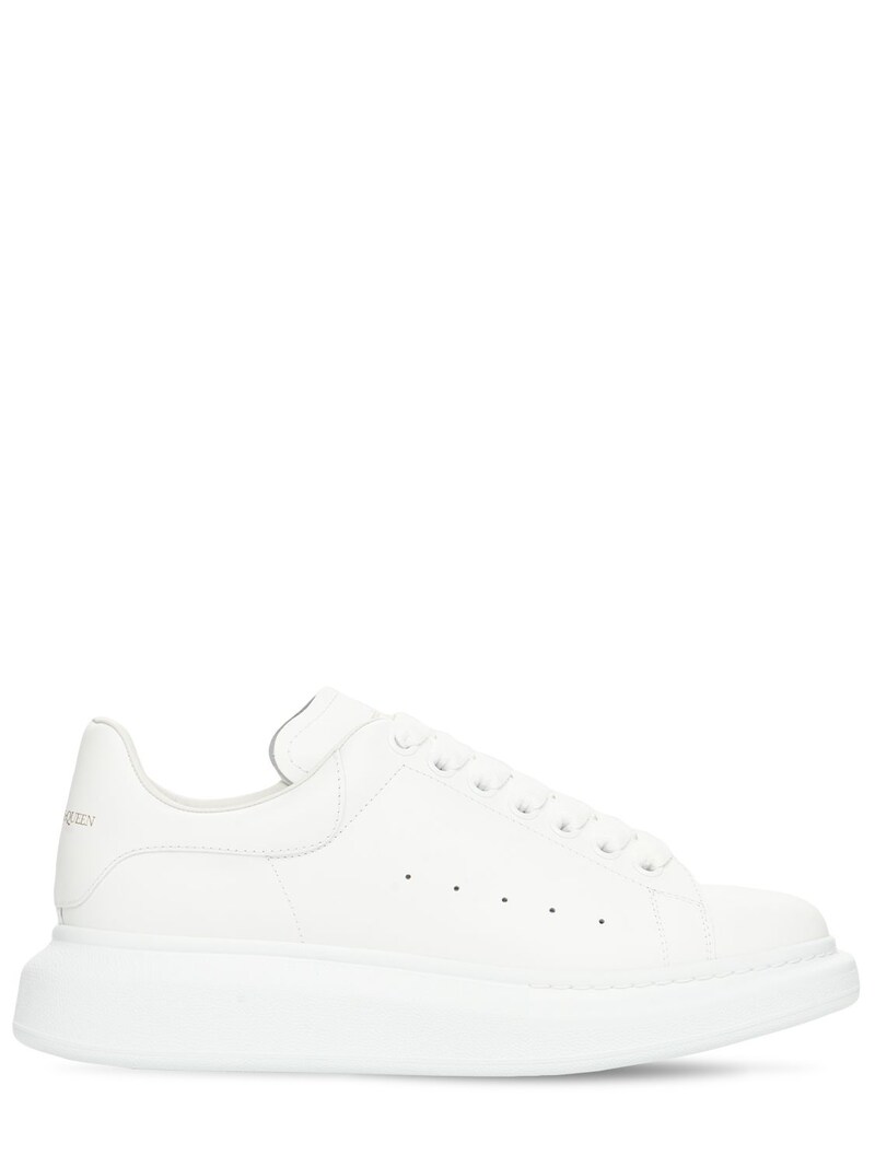 Alexander McQueen - 45mm leather sneakers - White | Luisaviaroma