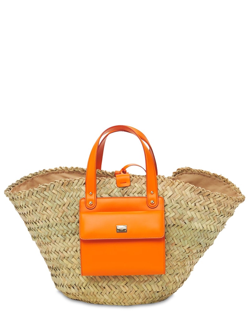 Orange Detail Tote Bag