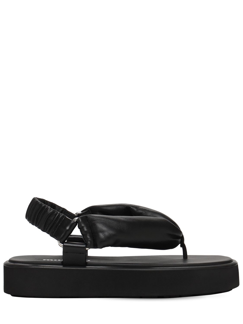 miu miu padded sandals