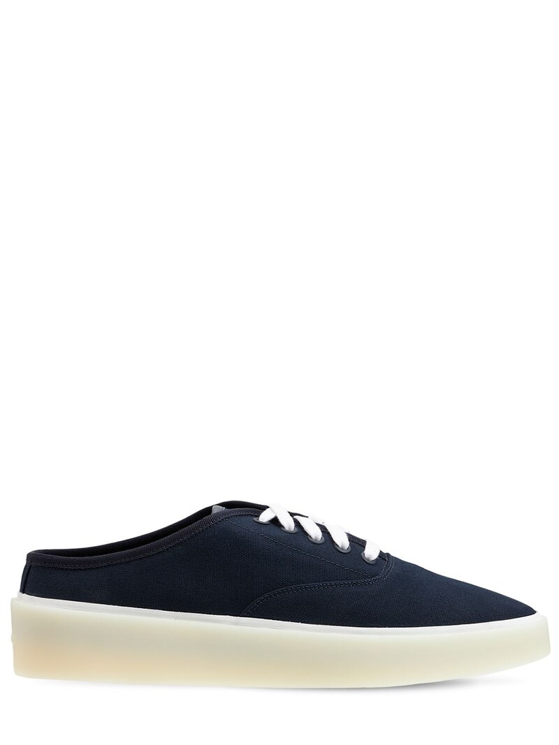 backless canvas sneakers