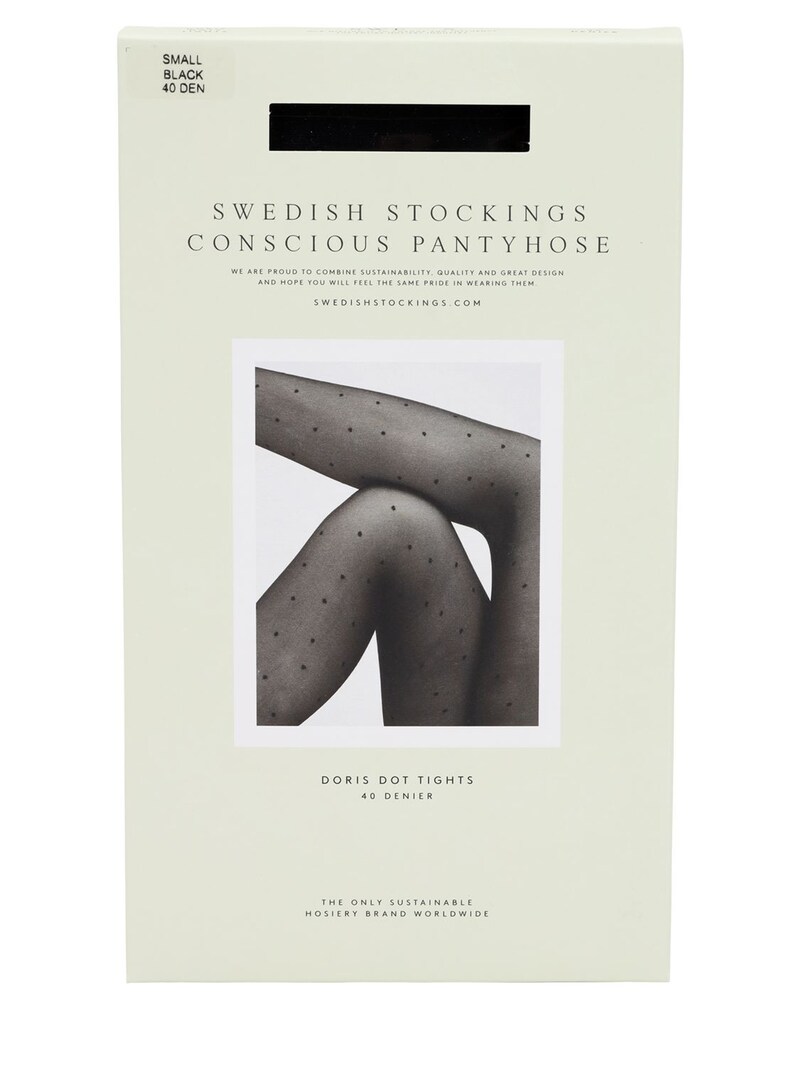 Swedish Stockings Doris Dots Tights Black Luisaviaroma