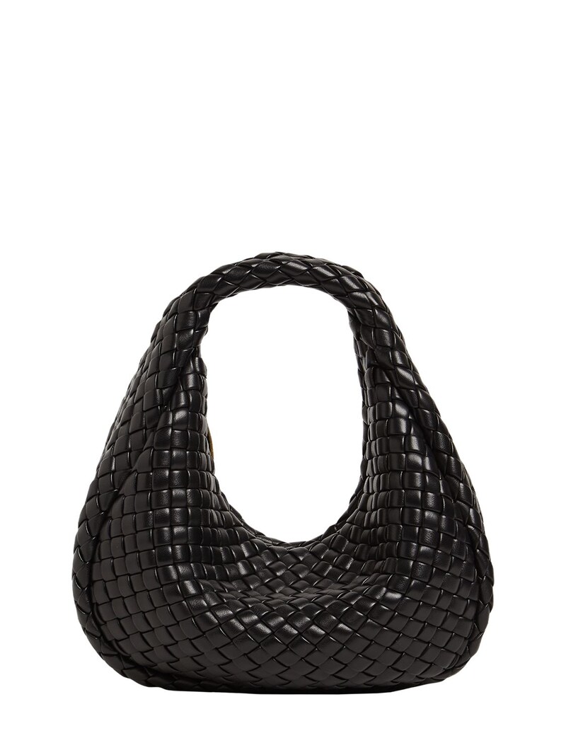 Bottega Veneta - Mini jodie padded leather bag - Black-gold | Luisaviaroma
