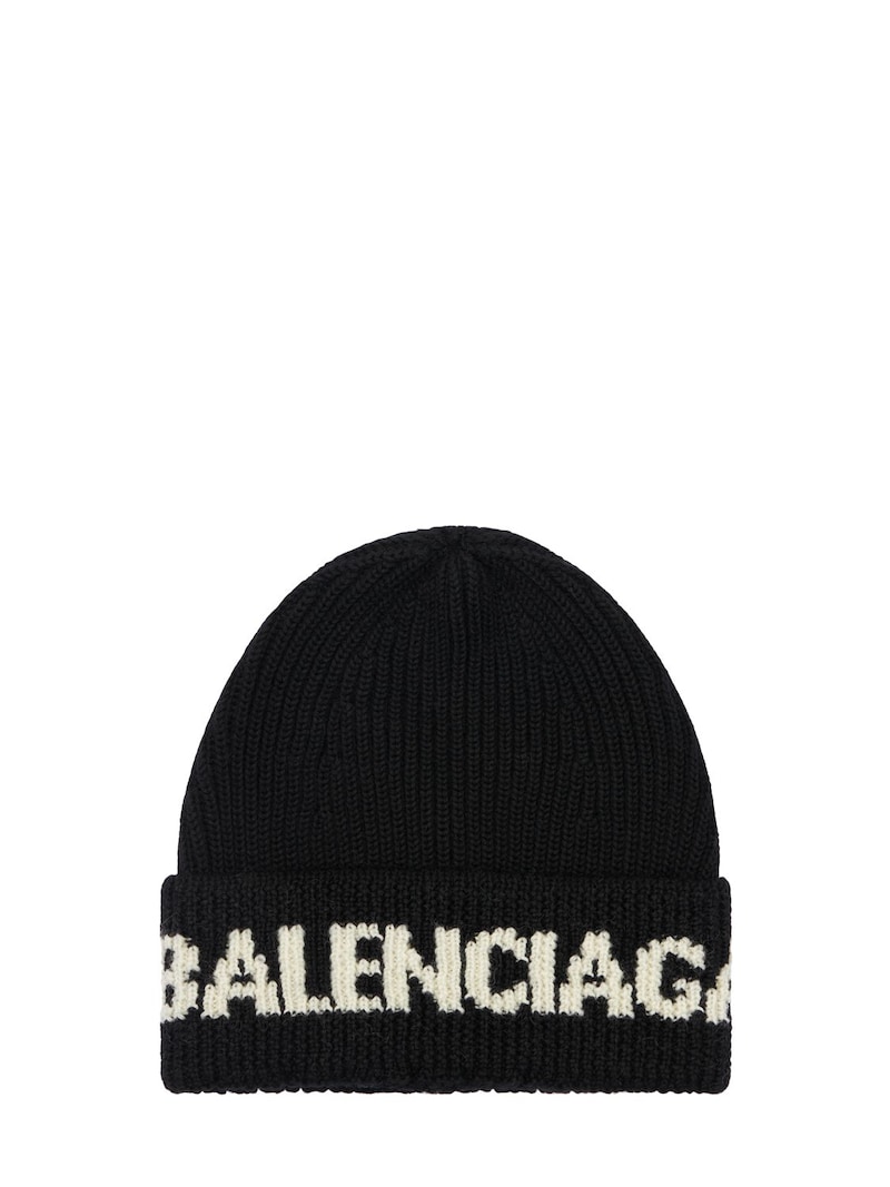 Logo wool beanie - Balenciaga - Men | Luisaviaroma