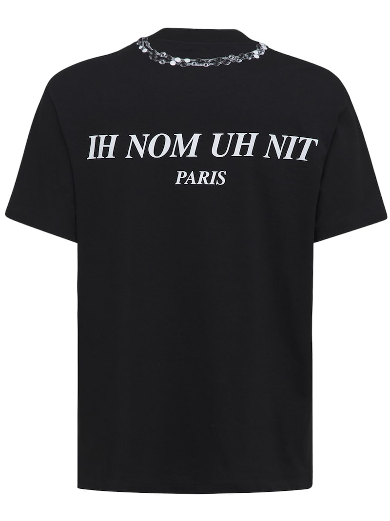 Ih Nom Uh Nit - Necklace printed t-shirt - Black | Luisaviaroma