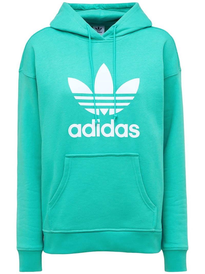 Trefoil logo cotton hoodie - Adidas Originals - Women | Luisaviaroma