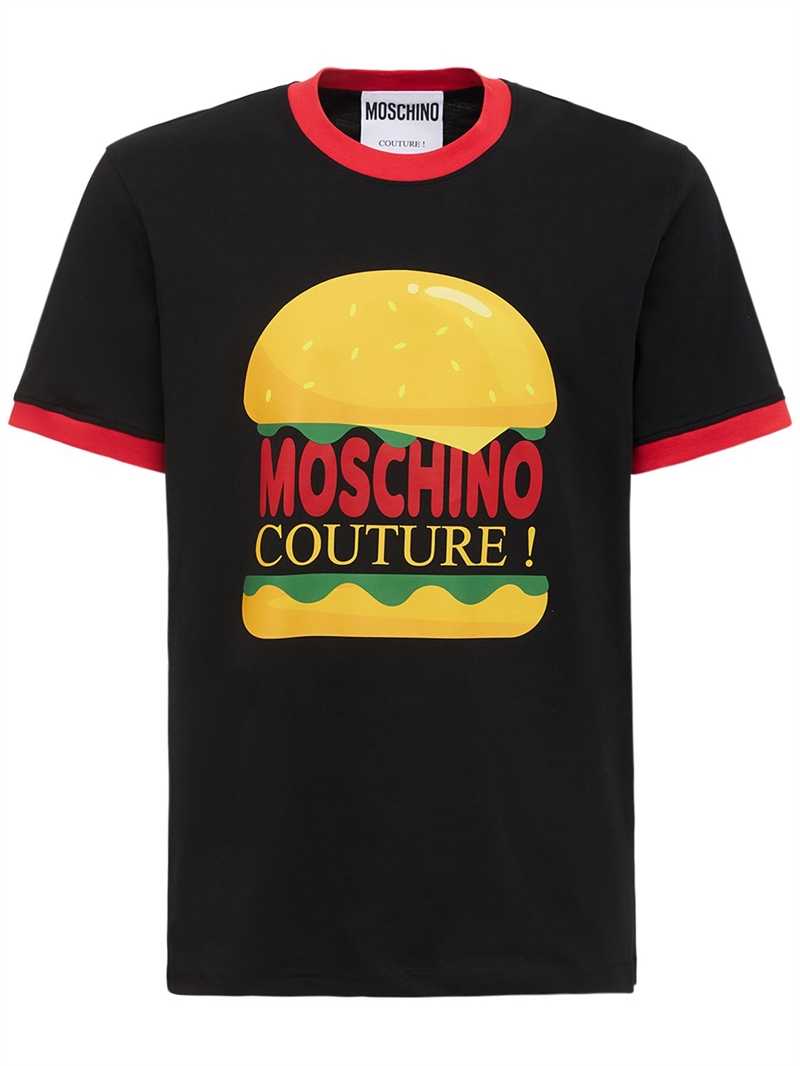 Moschino Moschino couture print cotton tshirt Black Luisaviaroma