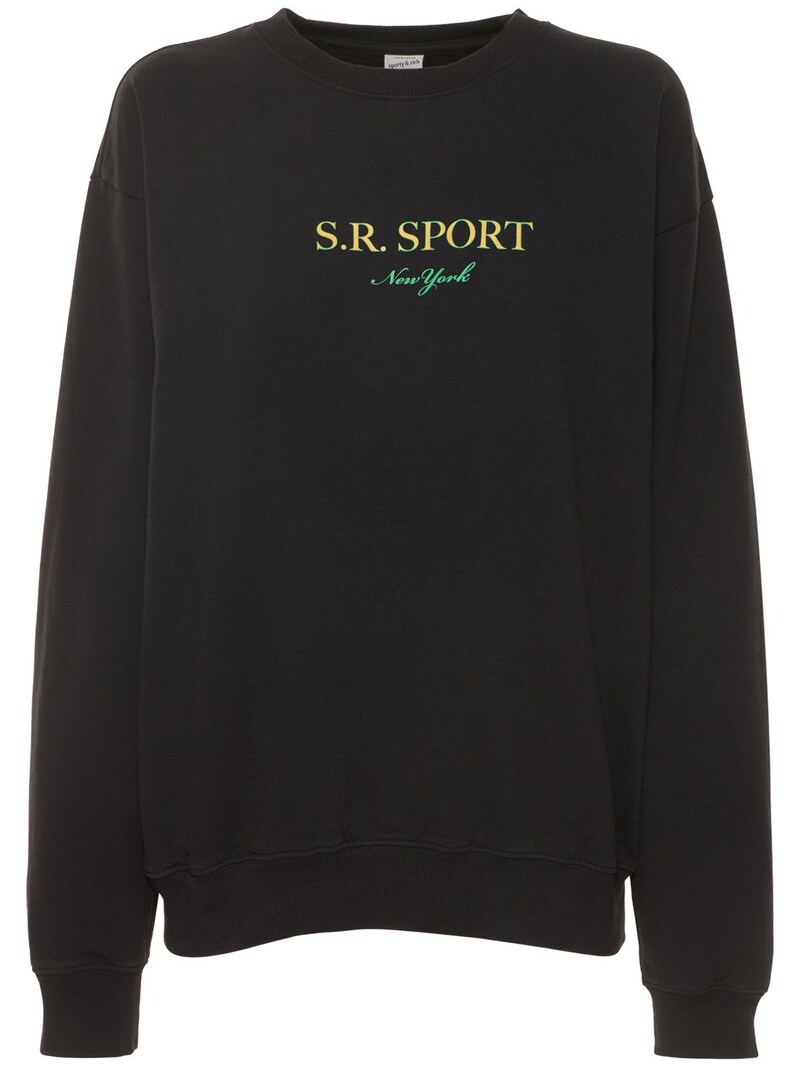 Wimbledon crewneck sweatshirt - Sporty & Rich - Women | Luisaviaroma