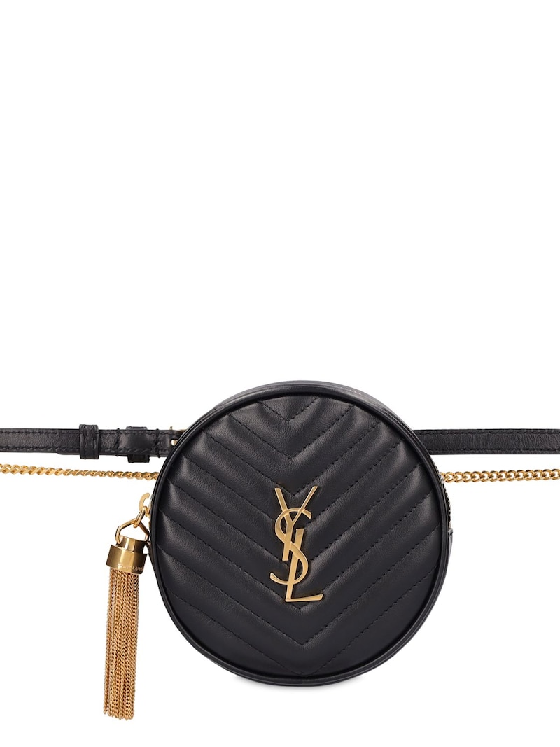 Saint Laurent - Leather belt bag - Black | Luisaviaroma