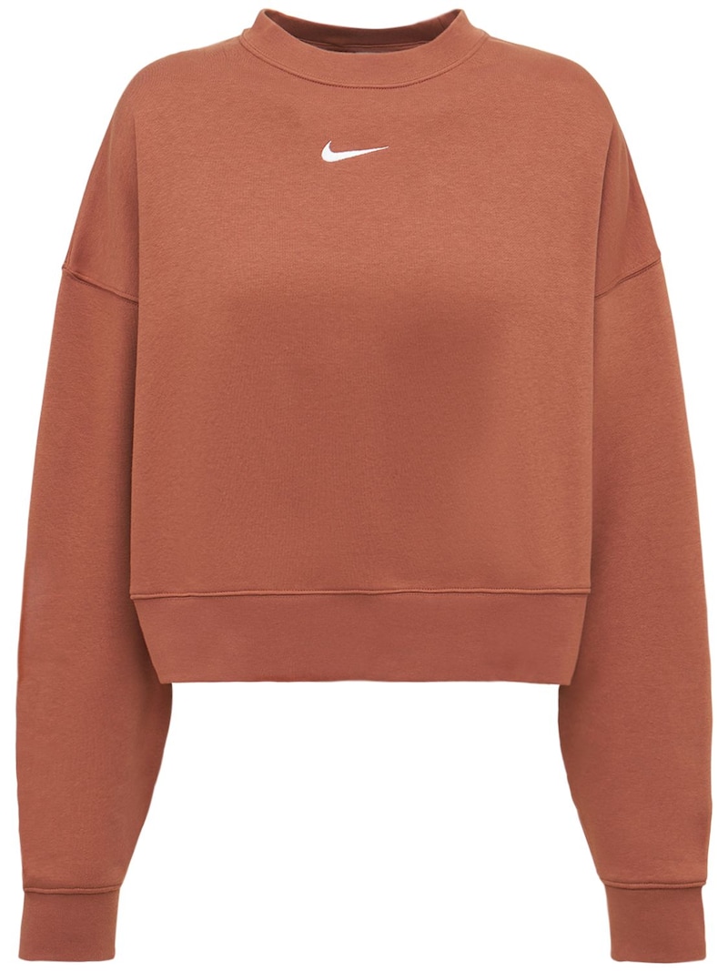 Oversized cotton blend sweatshirt - Nike - Women | Luisaviaroma