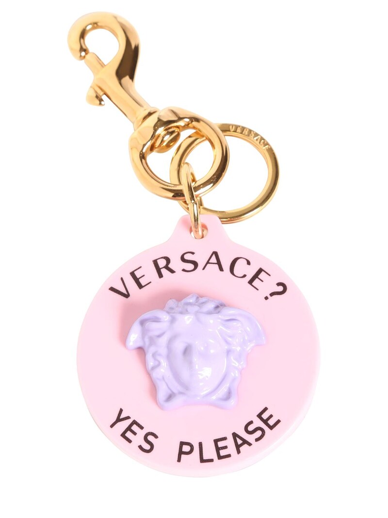 Versace - Versace? yes please plexi key holder - Pink/Violet | Luisaviaroma