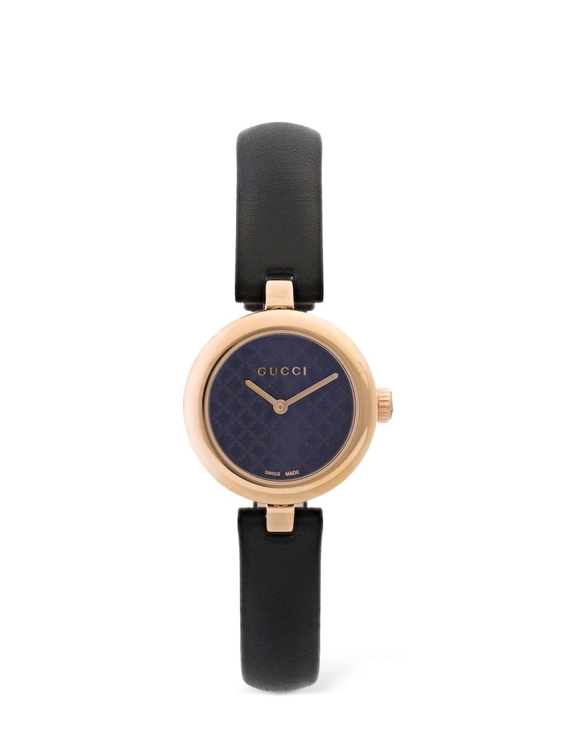 Gucci - 27mm diamatissima watch - Black/Rose Gold | Luisaviaroma