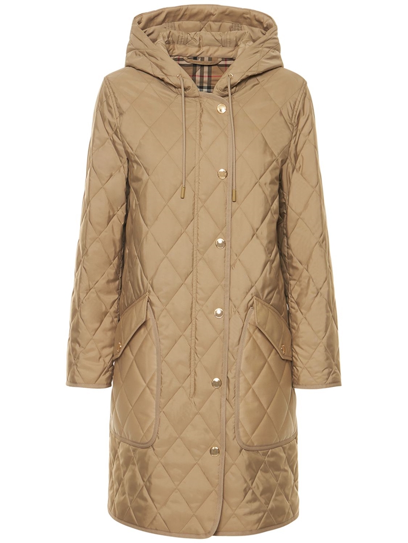 Burberry - Roxby quilted nylon coat - Archive Beige | Luisaviaroma