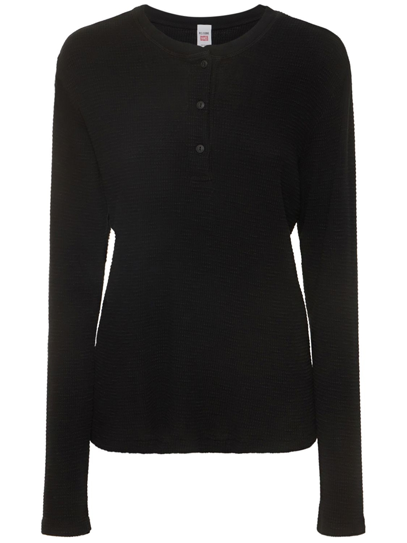 Henly thermal long sleeve top RE/DONE Women Luisaviaroma