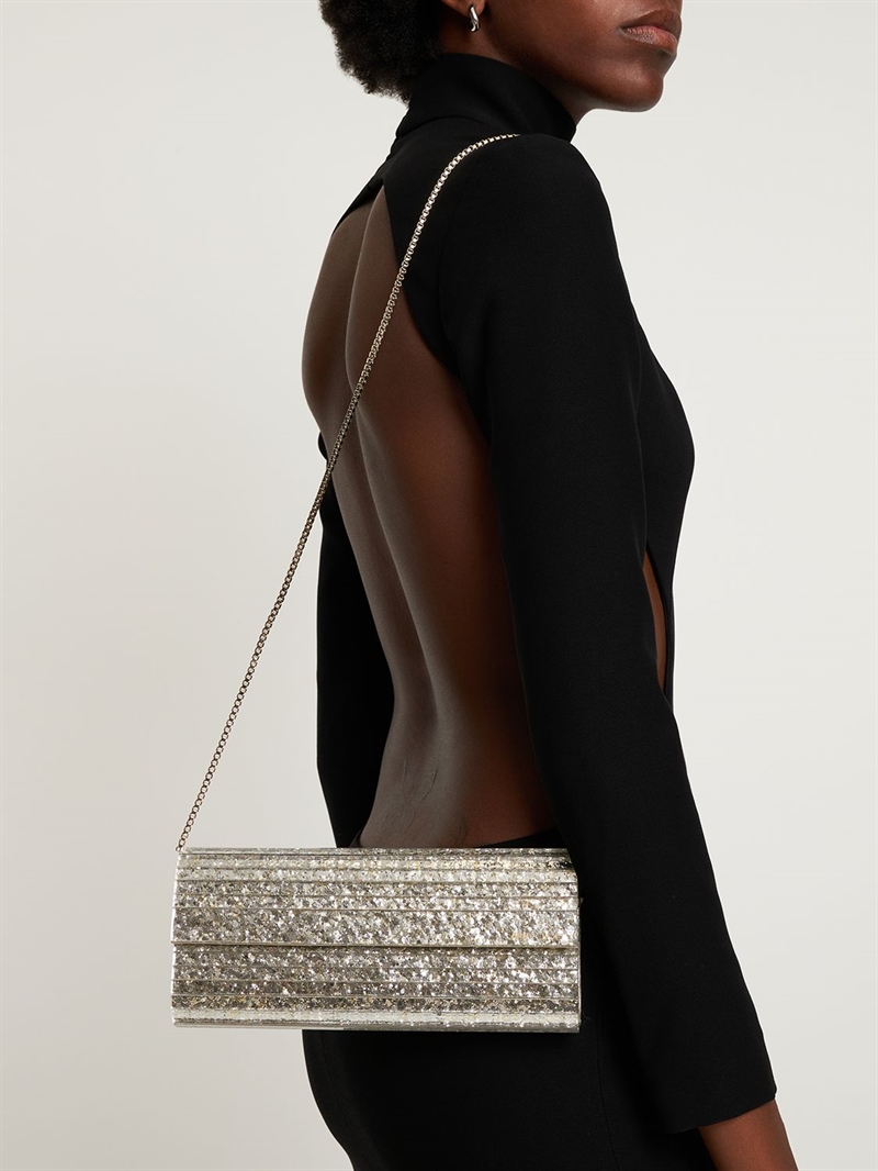 Sweetie glittered clutch Jimmy Choo Women Luisaviaroma