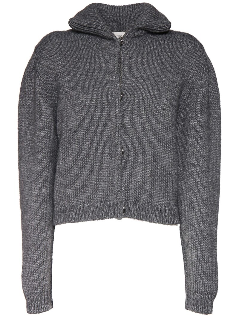 Wool blend cardigan w/ snaps - Lemaire - Women | Luisaviaroma