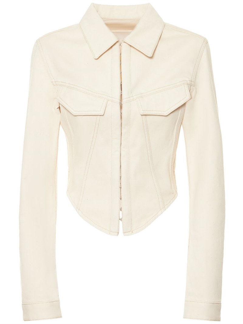 dion lee denim corset