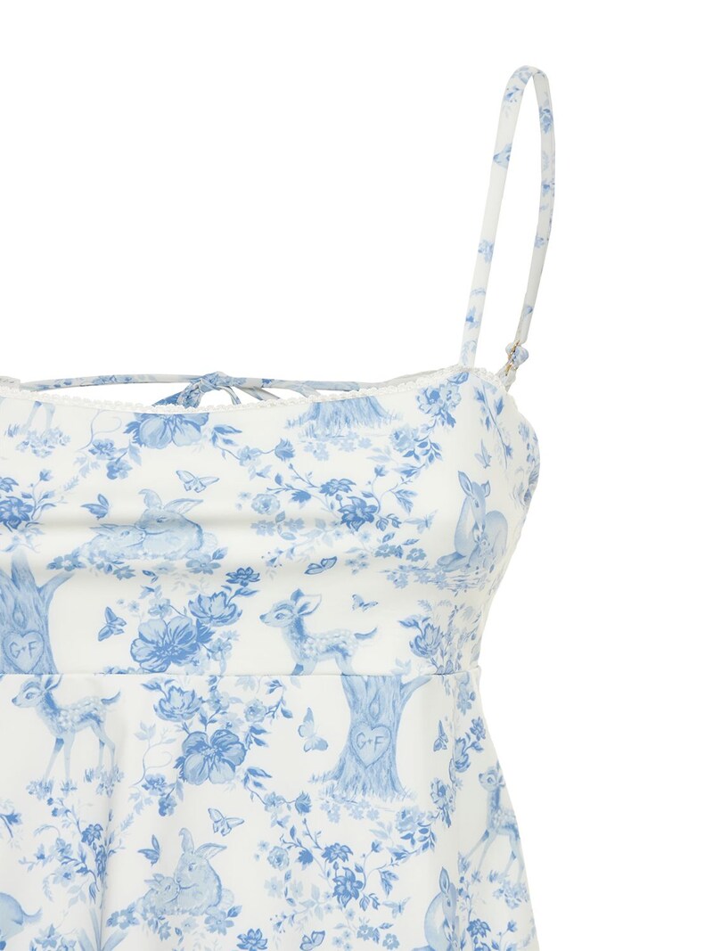 Noura printed bikini top - Frankies Bikinis - Women | Luisaviaroma