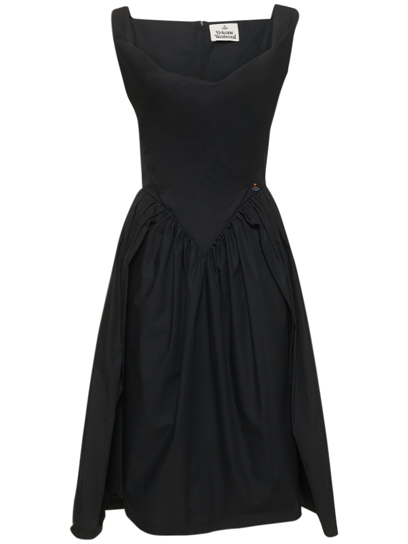 Vivienne Westwood Sunday cotton poplin dress Black Luisaviaroma