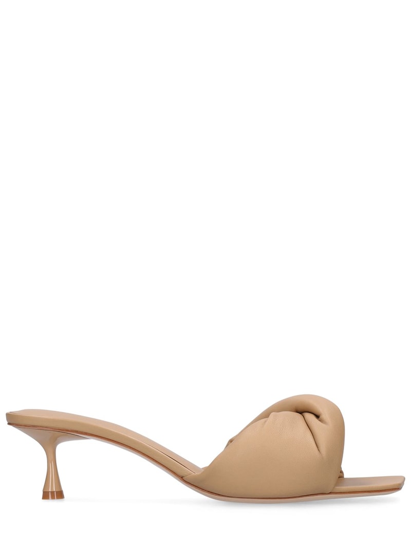 NUDE MULES HEELS, 50mm Twisted leather sandals
Studio Amelia: There are so many designer and high-street fashion brands with new heeled mules designs popping up all the time, but you actually don't have to go anywhere searching, because I have curated for you the hottest designs for this summer for all budgets. Come and see them. :)
