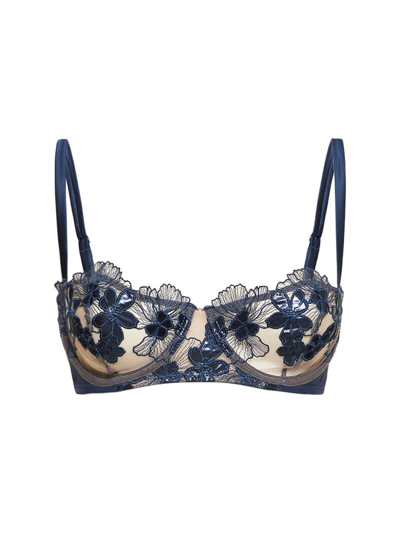 Violet lace balconette bra - Fleur Du Mal - Women | Luisaviaroma