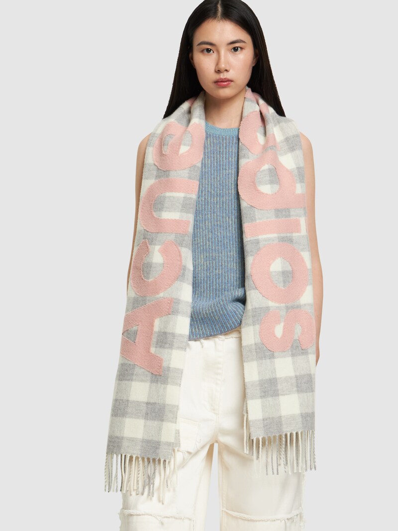 Veda hero wool & nylon scarf - Acne Studios - Women | Luisaviaroma