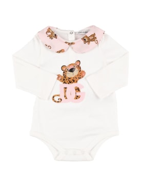 dolce & gabbana - 三角裤爬服 - 女孩 - 折扣品