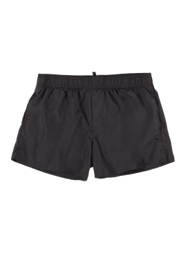 Dsquared2: Nylon swim shorts - Black - kids-boys_0 | Luisa Via Roma