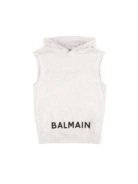 オーガニックコットンフーディー - Balmain - ボーイズ | Luisaviaroma