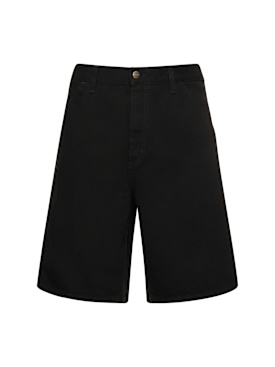 Carhartt WIP: Shorts Dearborn in tela -  Rinsed Black - men_0 | Luisa Via Roma