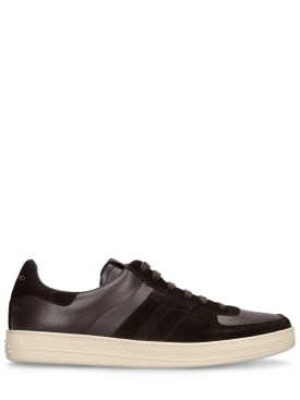 Tom Ford: Radcliffe line low top sneakers - Brown/Off White - men_0 | Luisa Via Roma