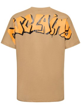 Disclaimer: Logo cotton t-shirt - Brown/Orange - men_0 | Luisa Via Roma