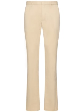 Zegna: Premium cotton pants - Fil dişi rengi - men_0 | Luisa Via Roma
