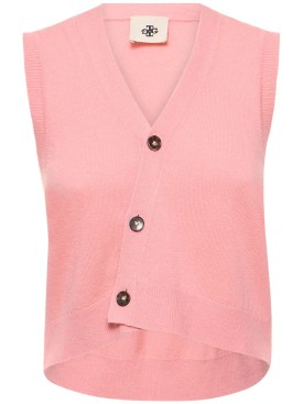 The Garment: Como cashmere & wool vest - Pink - women_0 | Luisa Via Roma