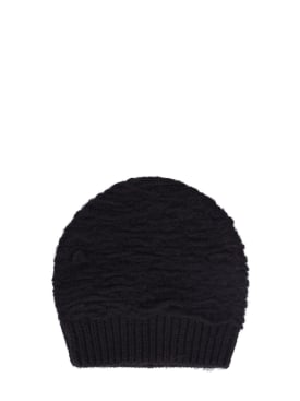 Dries Van Noten: Mex wool hat - Black - men_0 | Luisa Via Roma