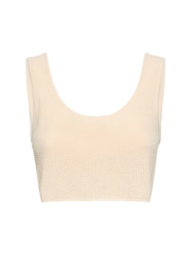 Live The Process: Nyx knitted bra top - Beige - women_0 | Luisa Via Roma