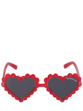 Monnalisa: Herzförmige Sonnenbrille aus Polycarbonat - Rot - kids-girls_0 | Luisa Via Roma
