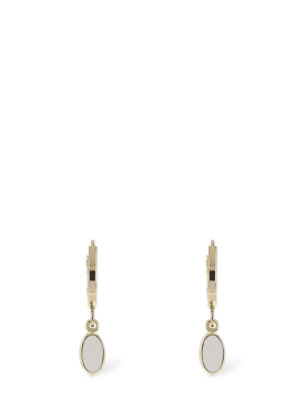 Isabel Marant: New it's all right mismatched earrings - Gold/White - women_0 | Luisa Via Roma