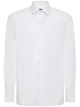 Tom Ford: Hemd aus Popeline - Weiß - men_0 | Luisa Via Roma